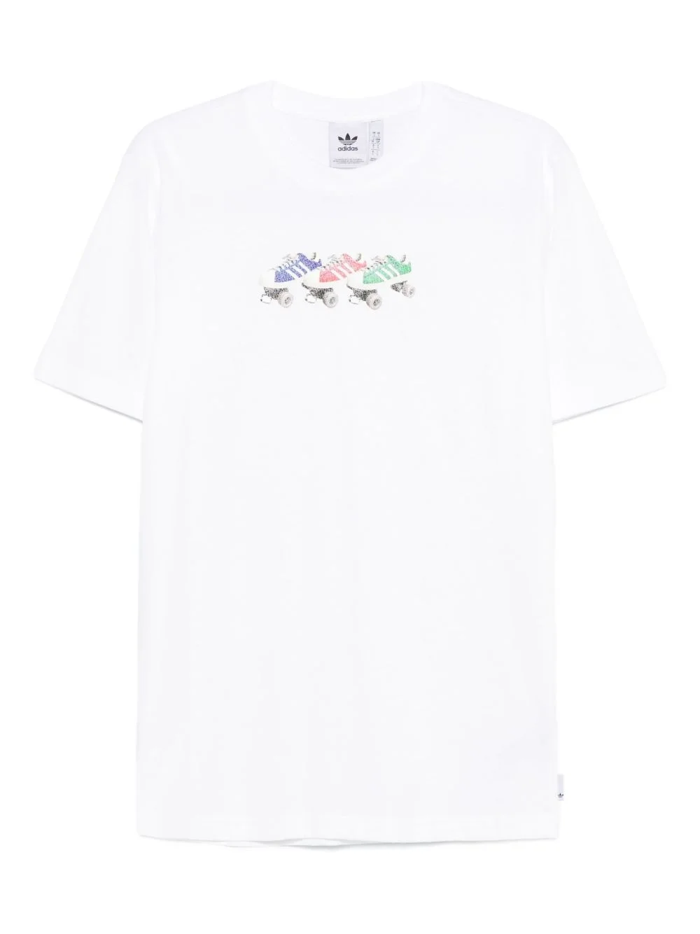 롤러 스케이트 인쇄 T 셔츠 - 1