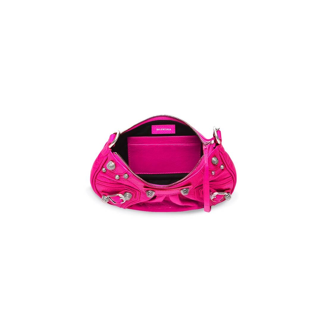 Women's Le Cagole Mini Purse With Chain in Pink - 5