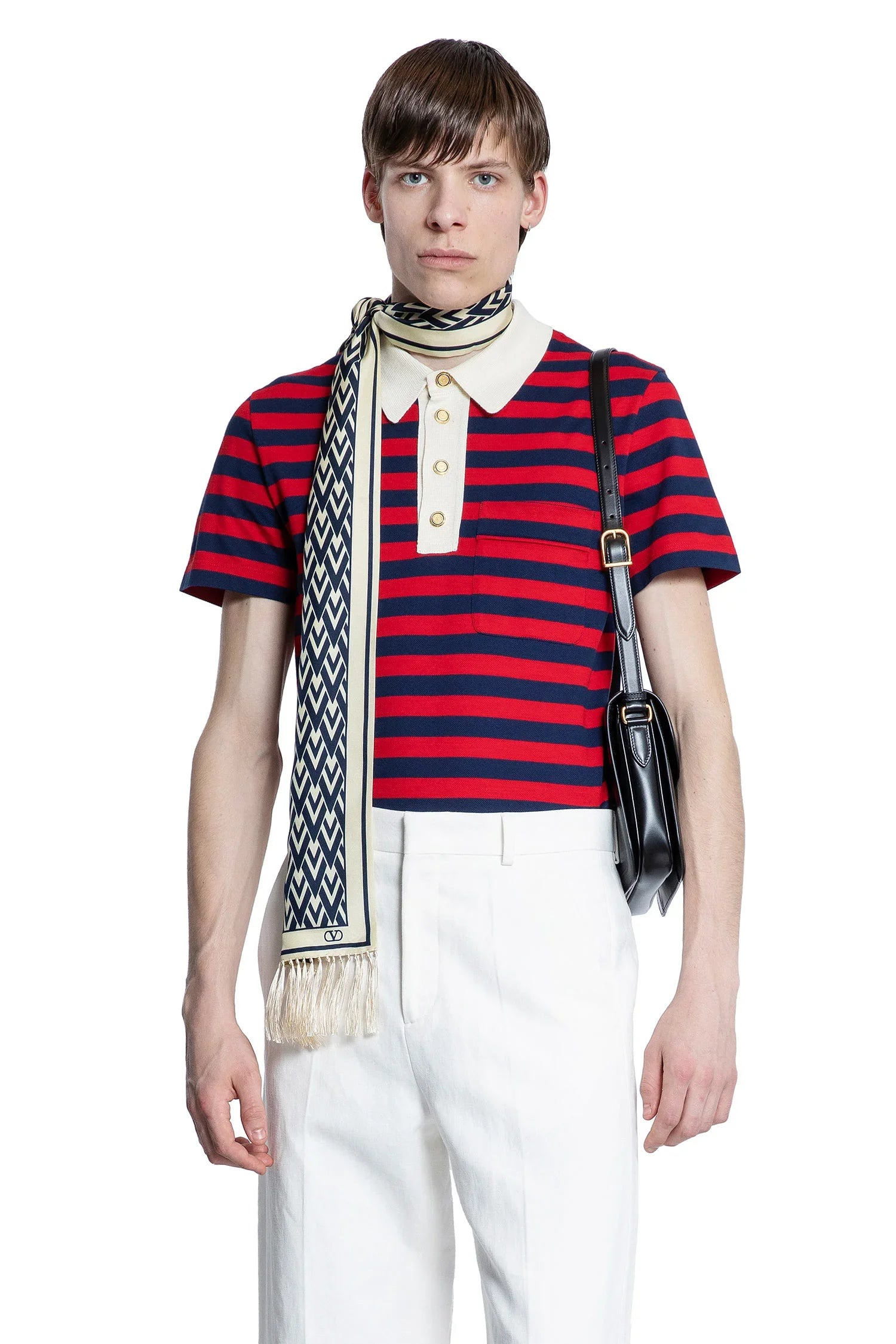 Striped-Cotton-Pique-Polo-Shirt - 5