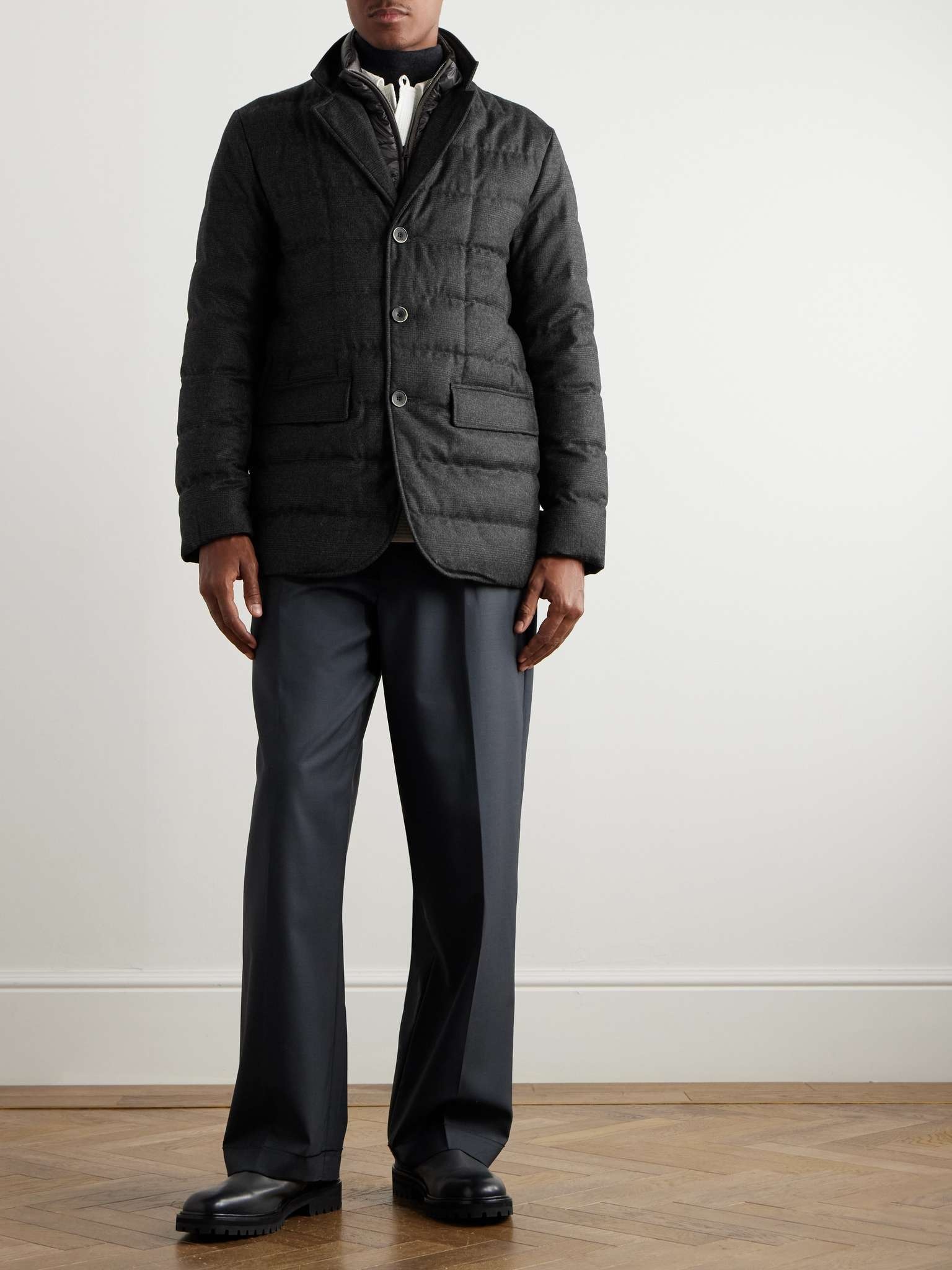 Slim-Fit Prince of Wales Checked Wool and Cashmere-Blend Blazer with Detachable Gilet - 2