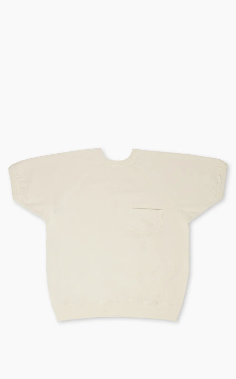 WAREHOUSE & CO. LOT 4105 SHORT SLEEVE POCKET SWEATSHIRT CREAM - 1