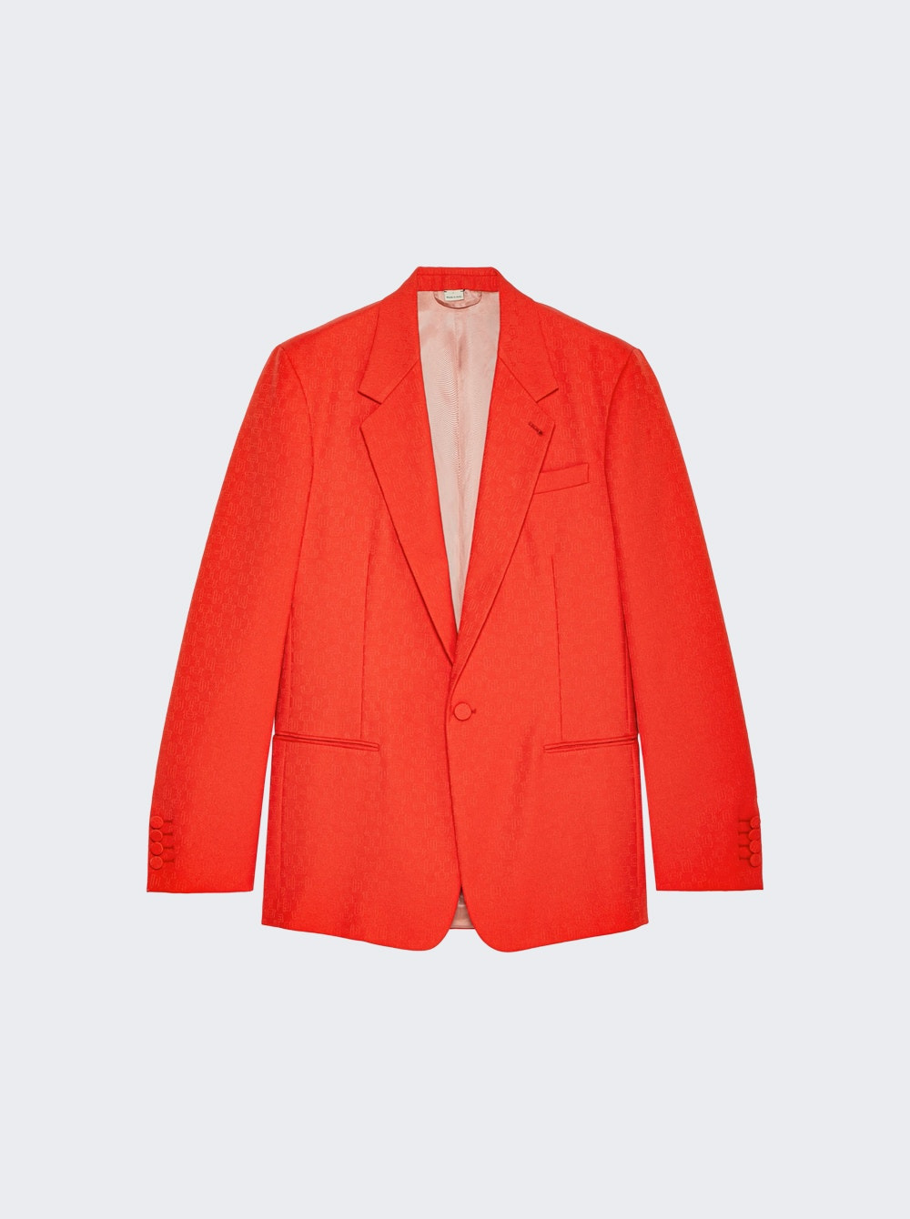 Horsebit Jacquard Jacket Poppy Red - 1