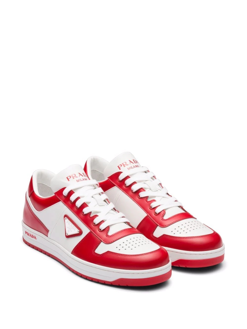 triangle logo-patch low-top sneakers - 2