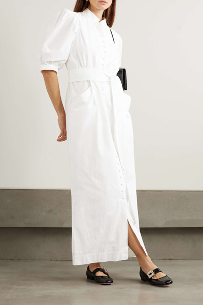 DESTREE Amoako belted cotton-poplin maxi dress outlook