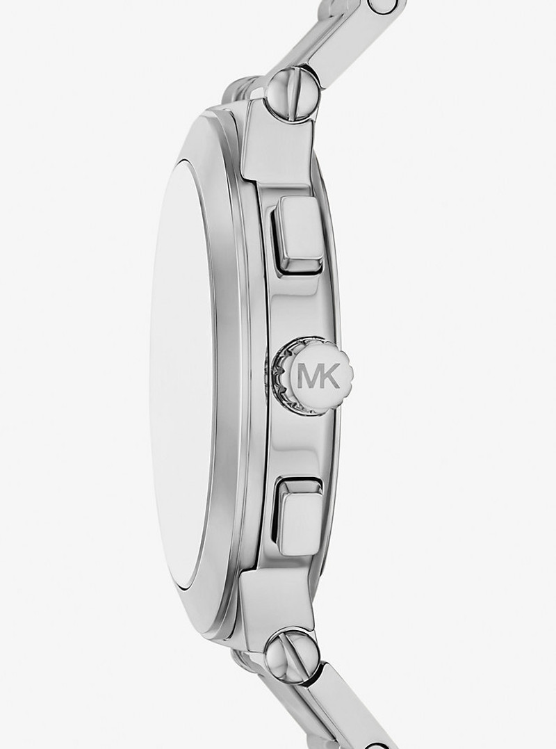 MICHAEL KORS Oversized Billie Silver-Tone Watch outlook