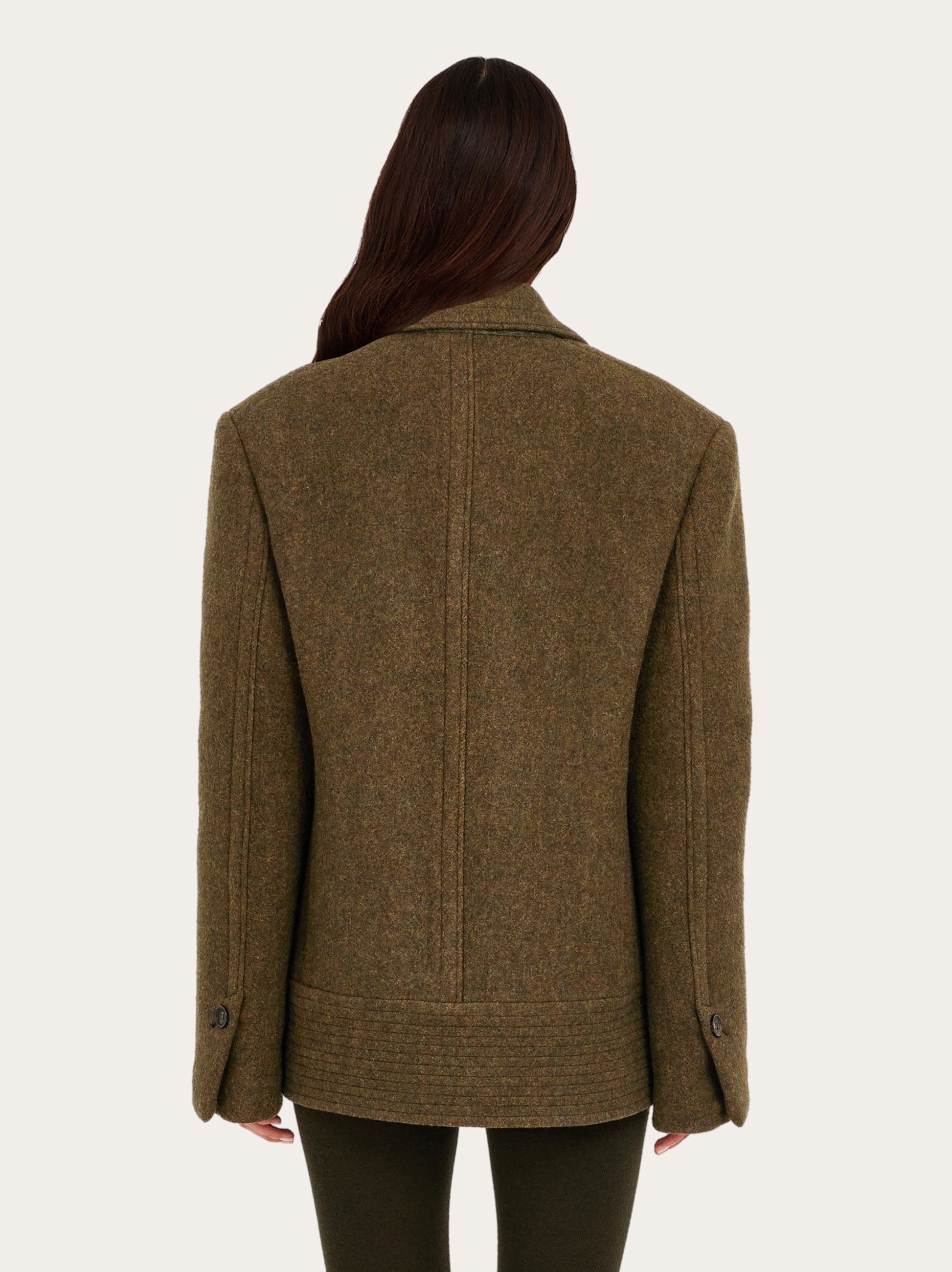Double wool and cashmere peacoat - 3