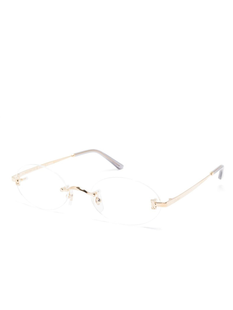 Cartier oval-frame glasses outlook