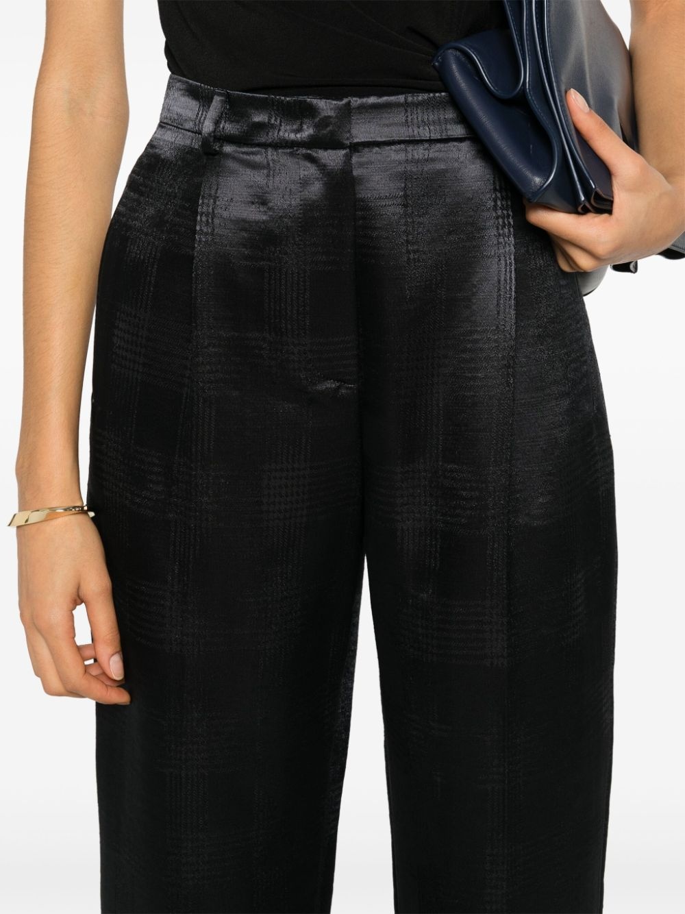 houndstooth-pattern trousers - 5