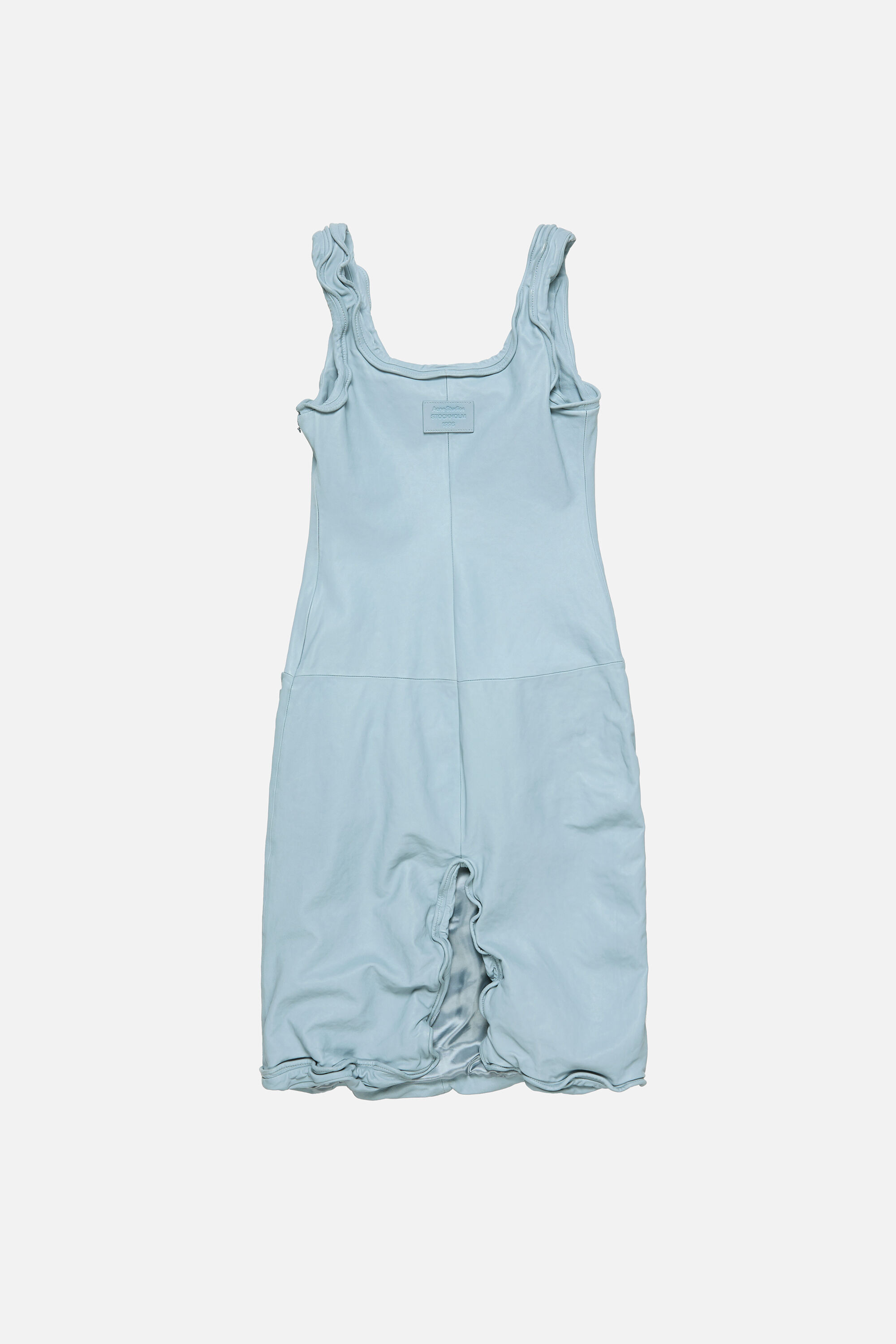 Leather dress - Pale blue - 7