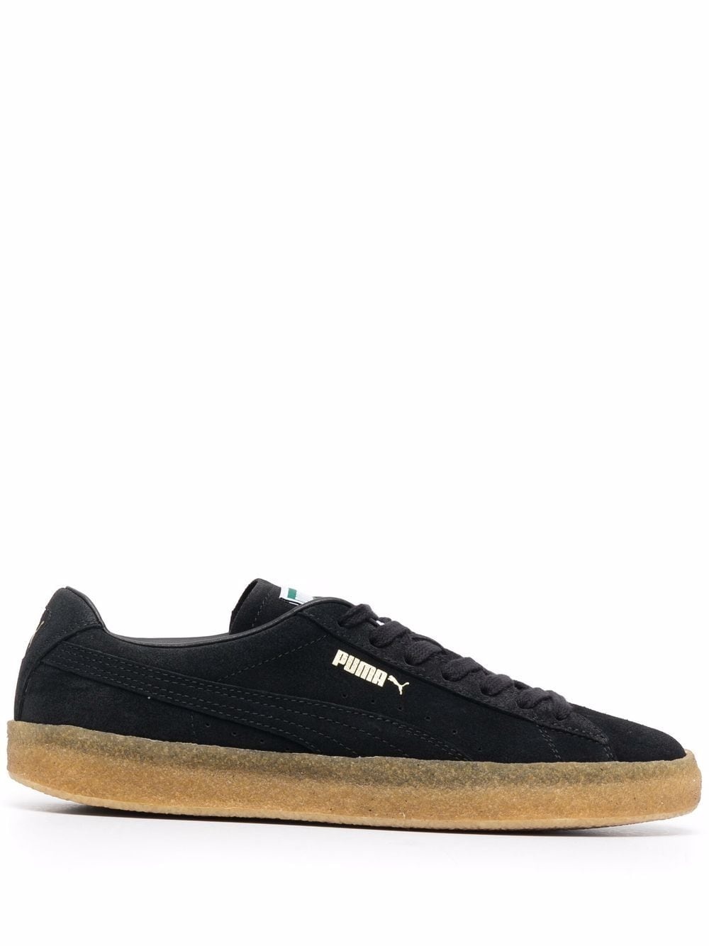 low top suede sneakers - 1