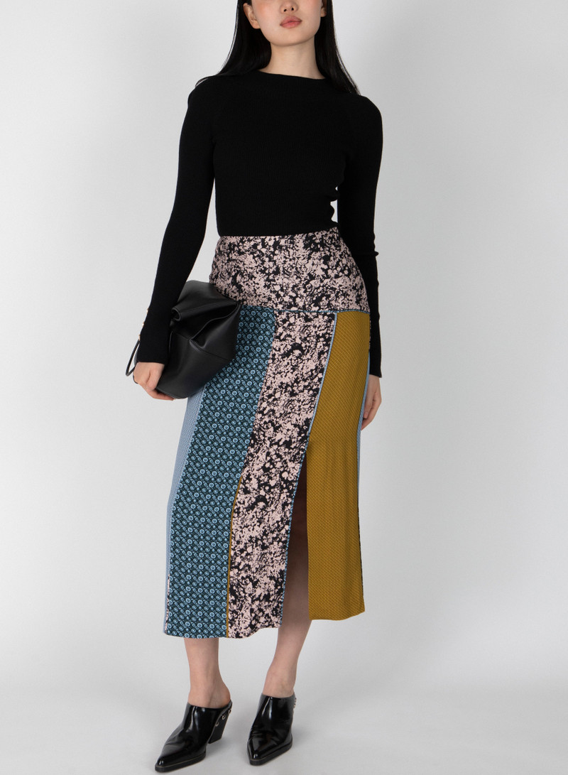 LAVERNE SLIT FRONT SKIRT - 1