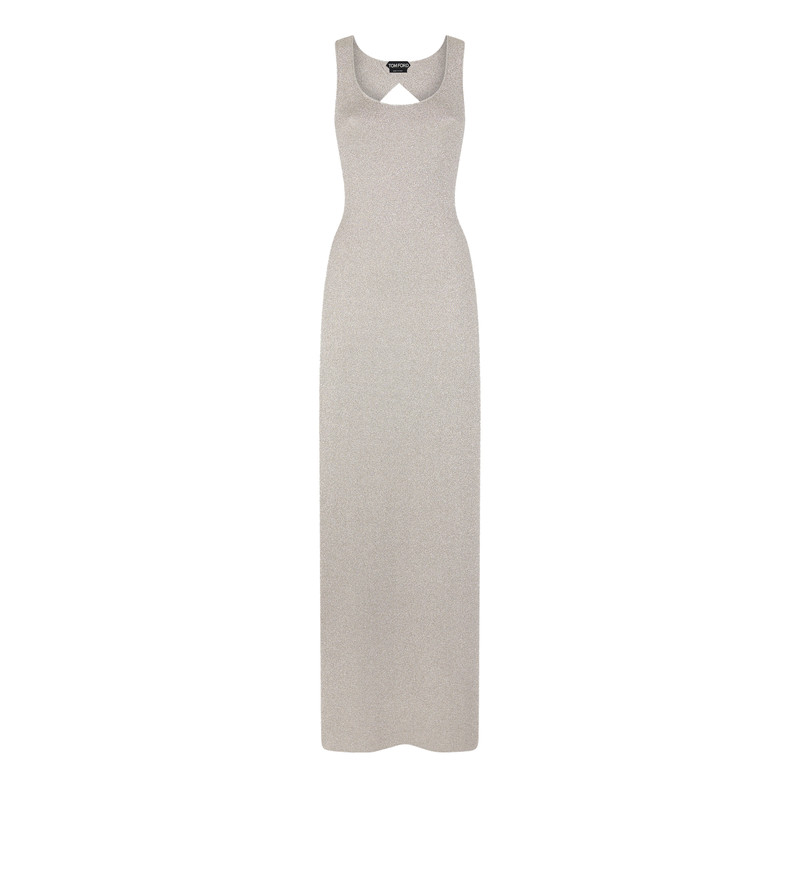 OPEN-BACK KNIT EVENING DRESS - 1