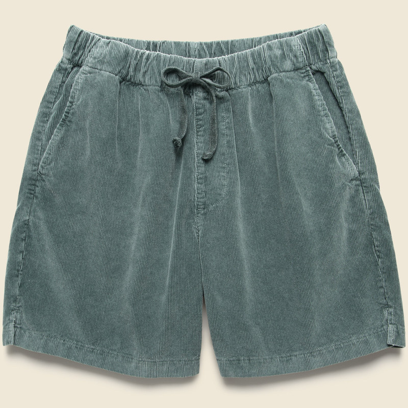 6" Corduroy Easy Shorts - Petrol 1