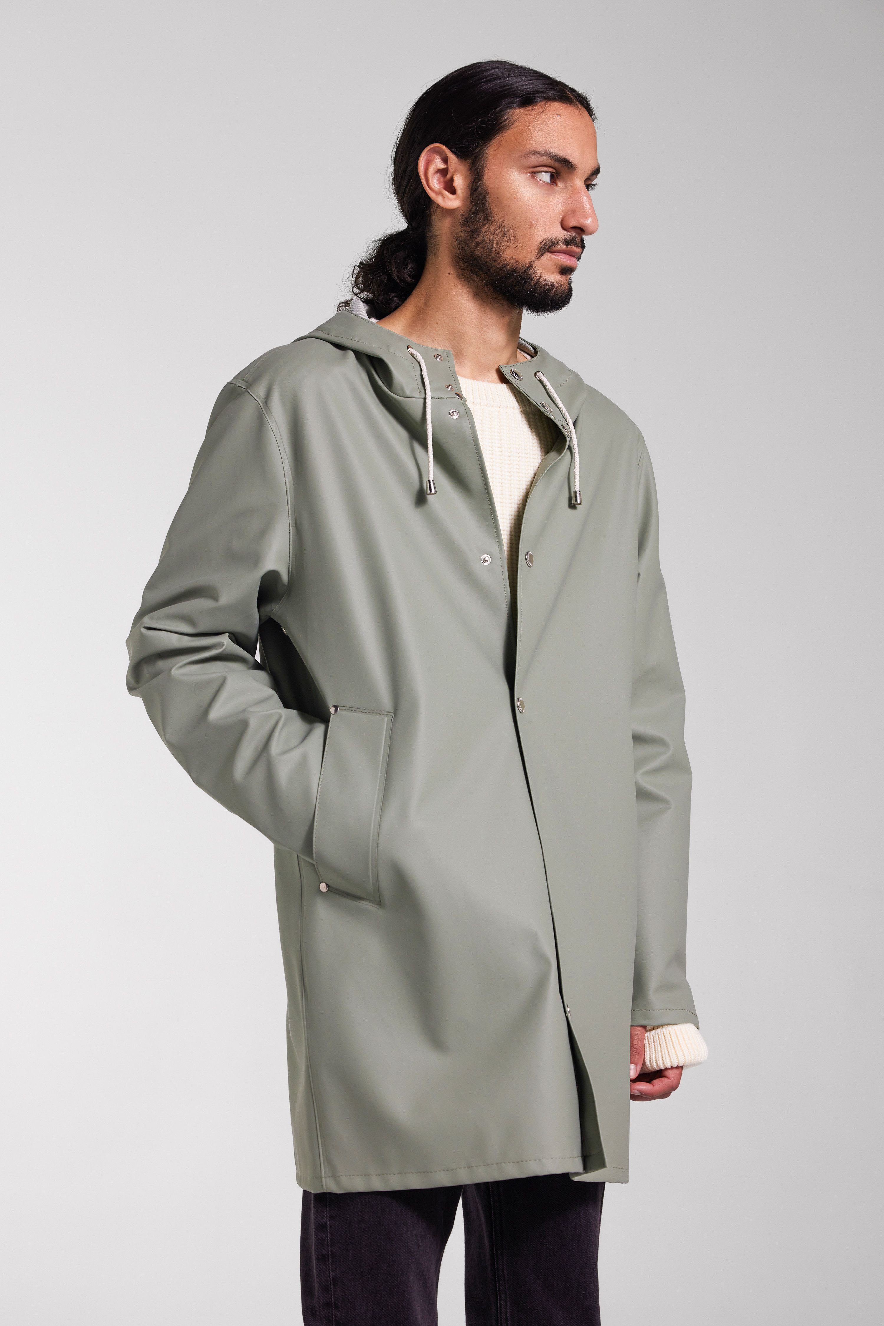 Stockholm Lightweight Raincoat Khaki Green - 3
