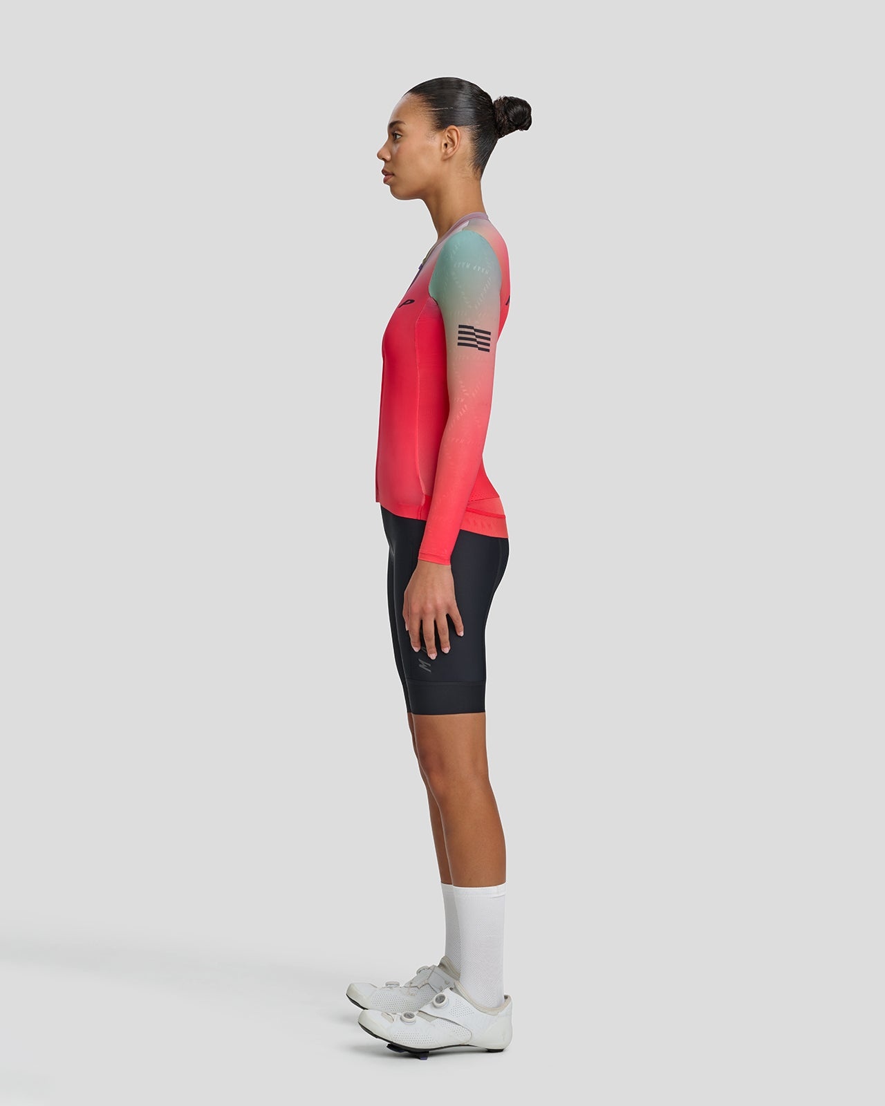 Women's Blurred Out Pro Hex LS Jersey 2.0 - 3