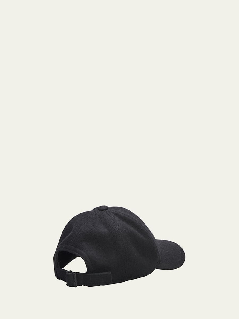 SAINT LAURENT YSL Wool Felt Baseball Cap outlook