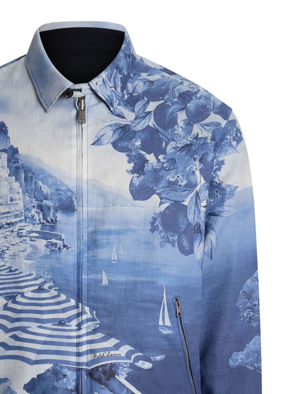 graphic-print jacket - 2