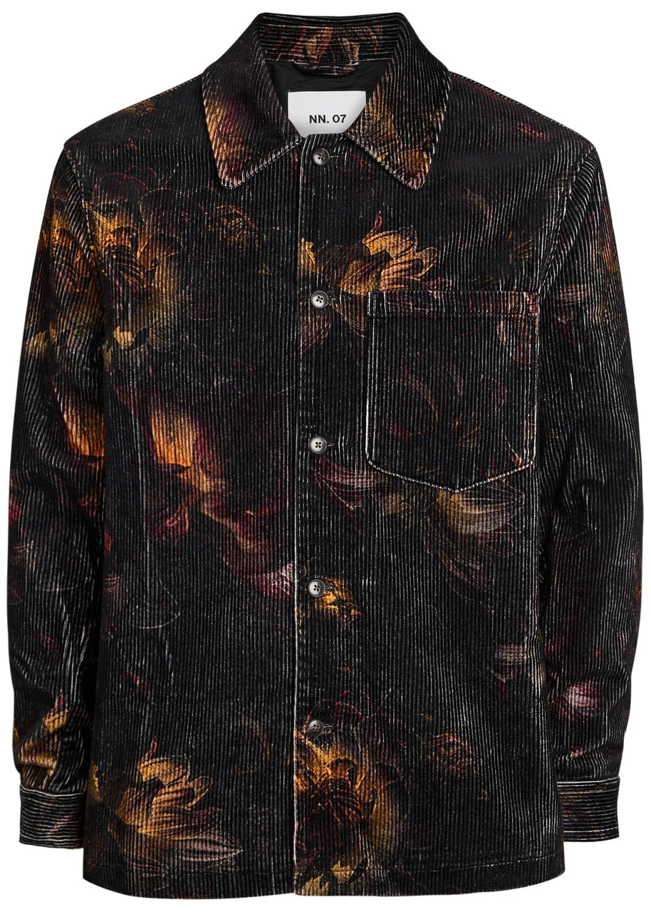 NN07 Blaze Printed Corduroy Overshirt - 1