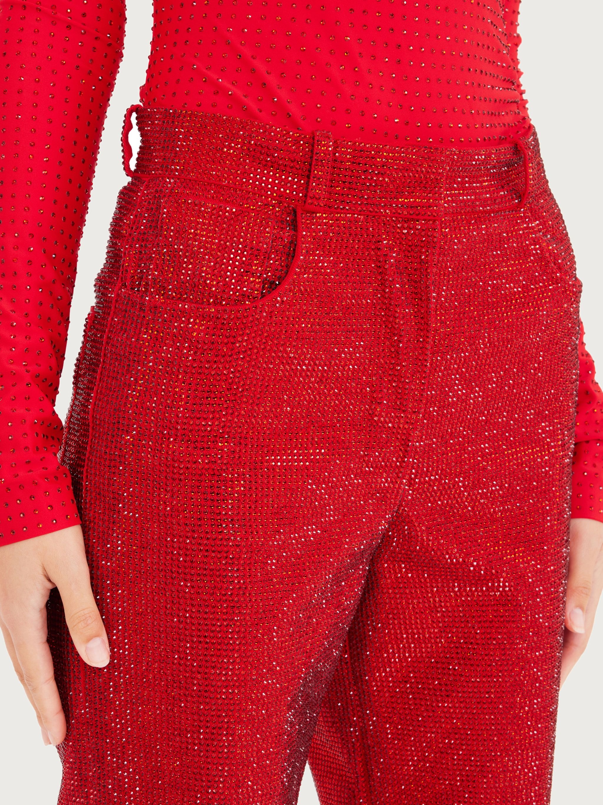 Crystal embellished 5 pockets trouser - 5