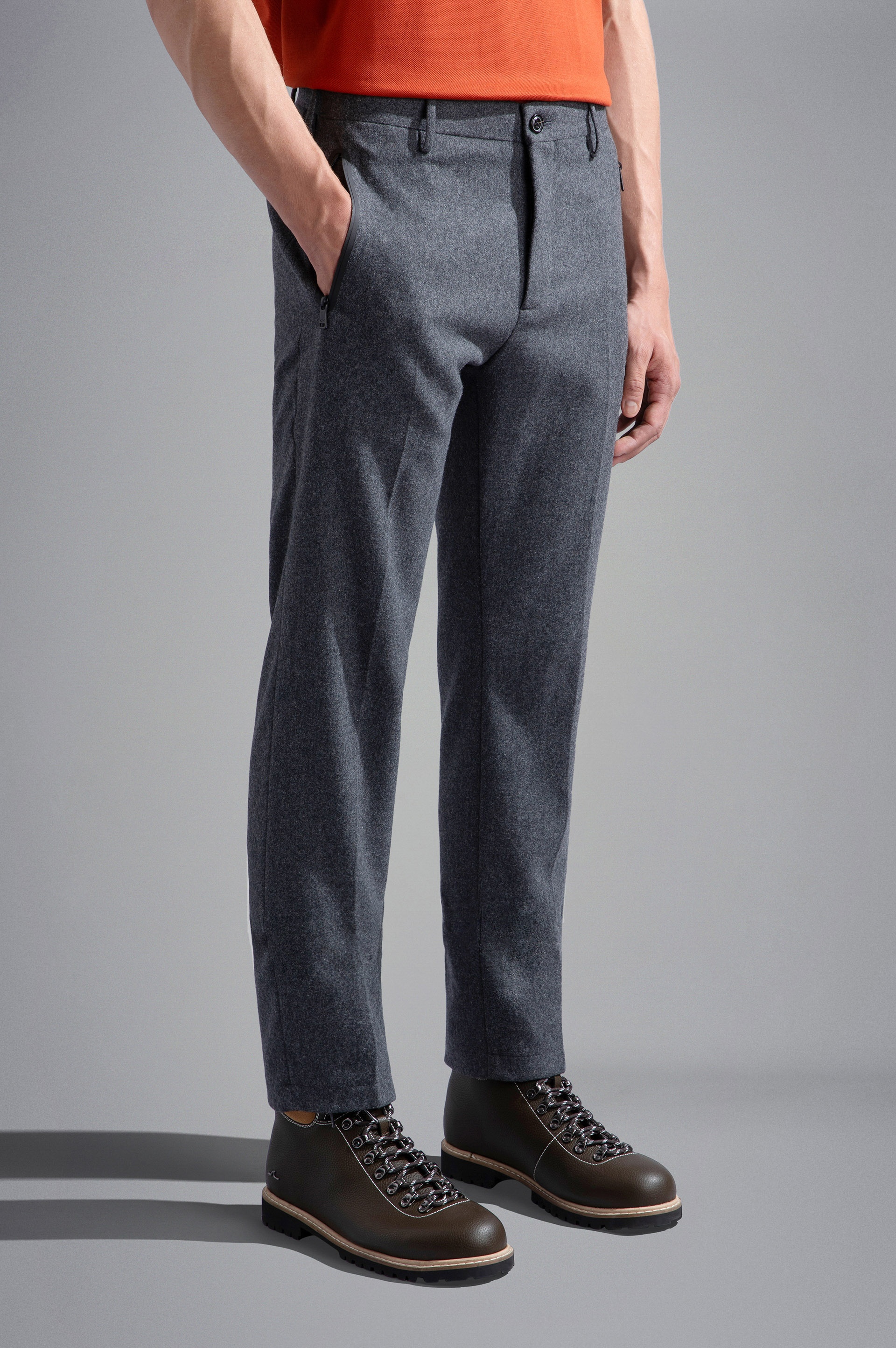 TECHNICAL WOOL CHINO TROUSERS - 6