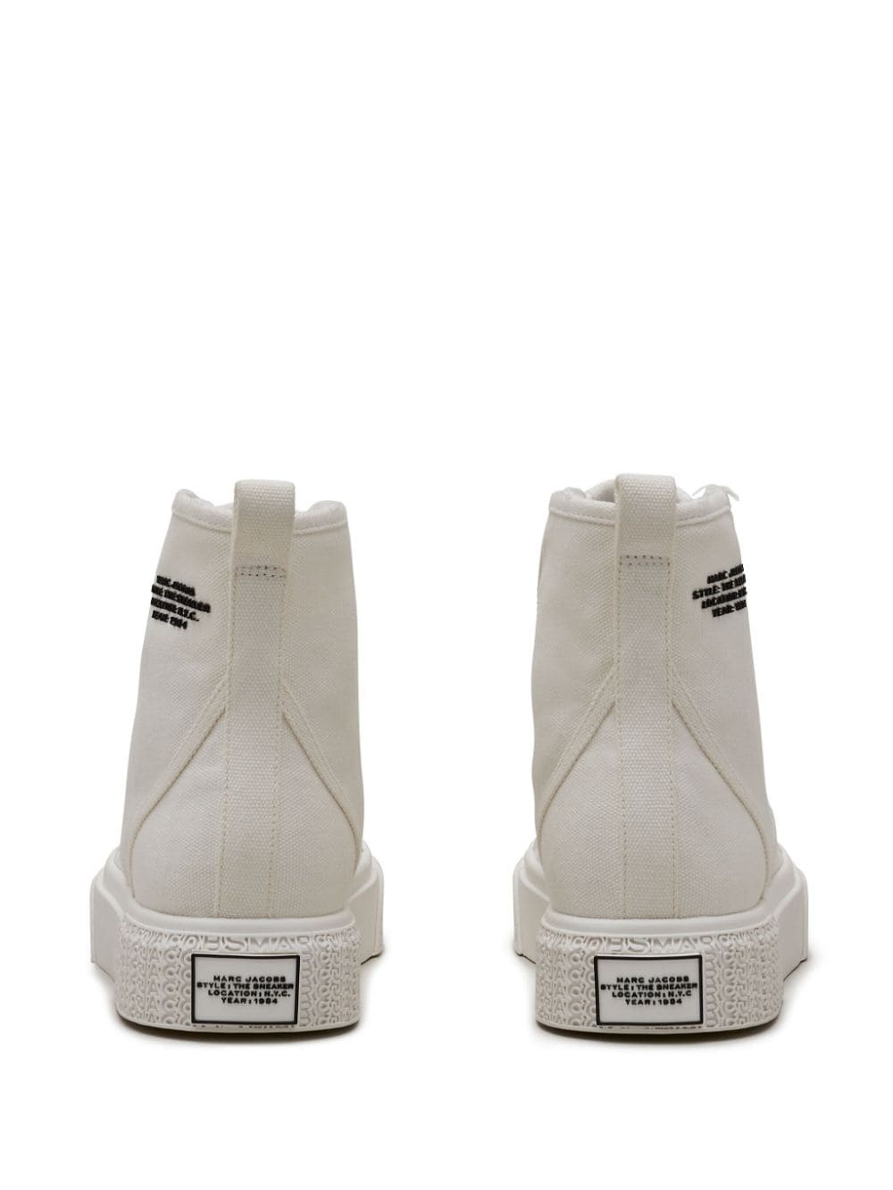 canvas high-top sneakers - 5