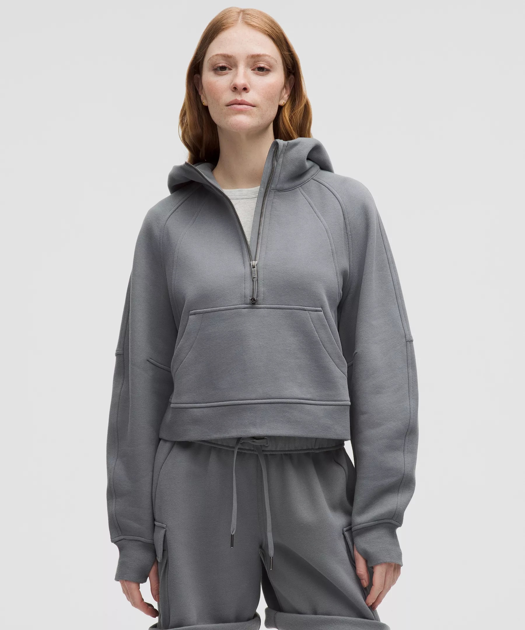 Scuba Oversized Half-Zip Hoodie - 1