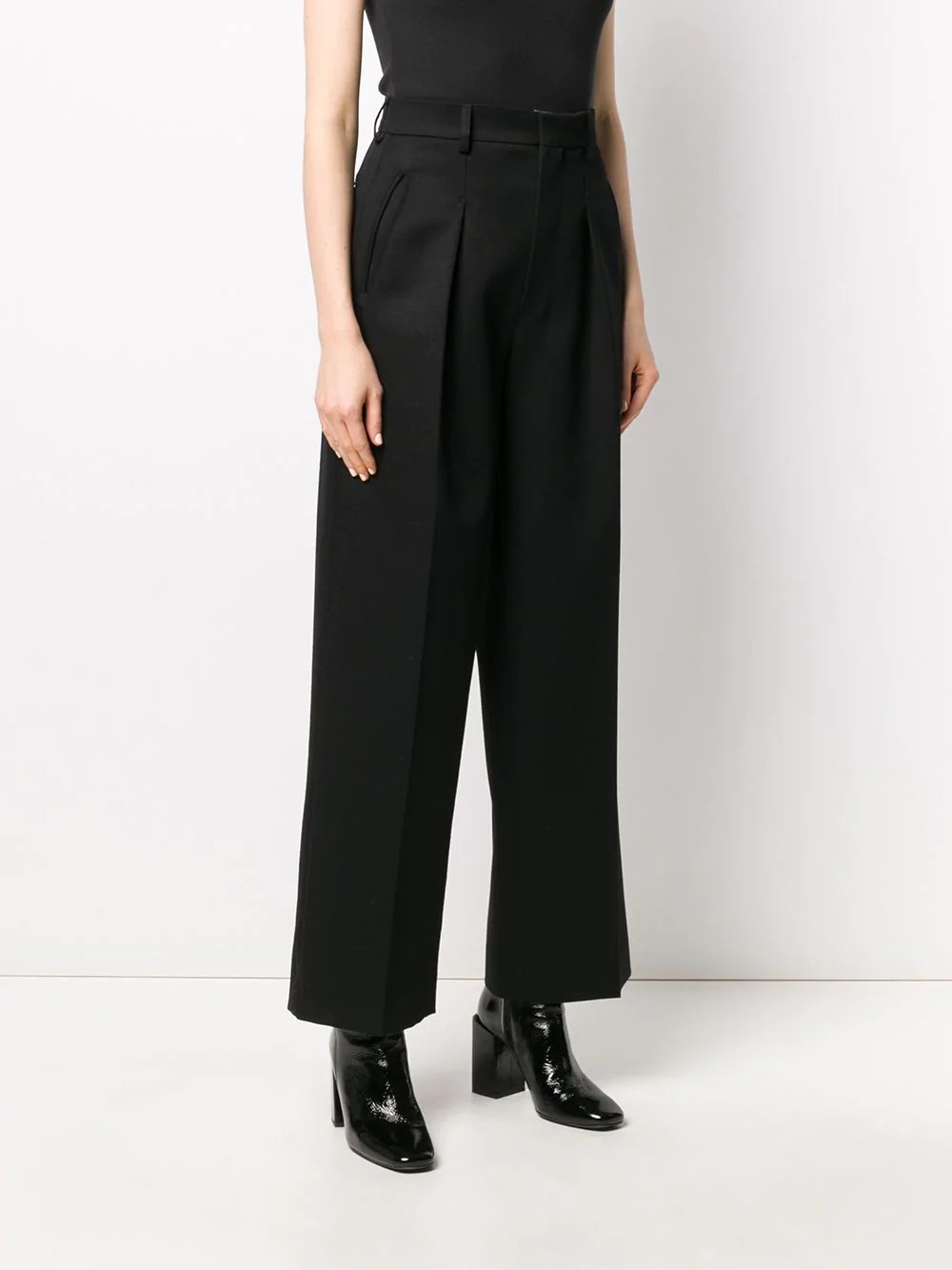 straight-leg tailored trousers - 3