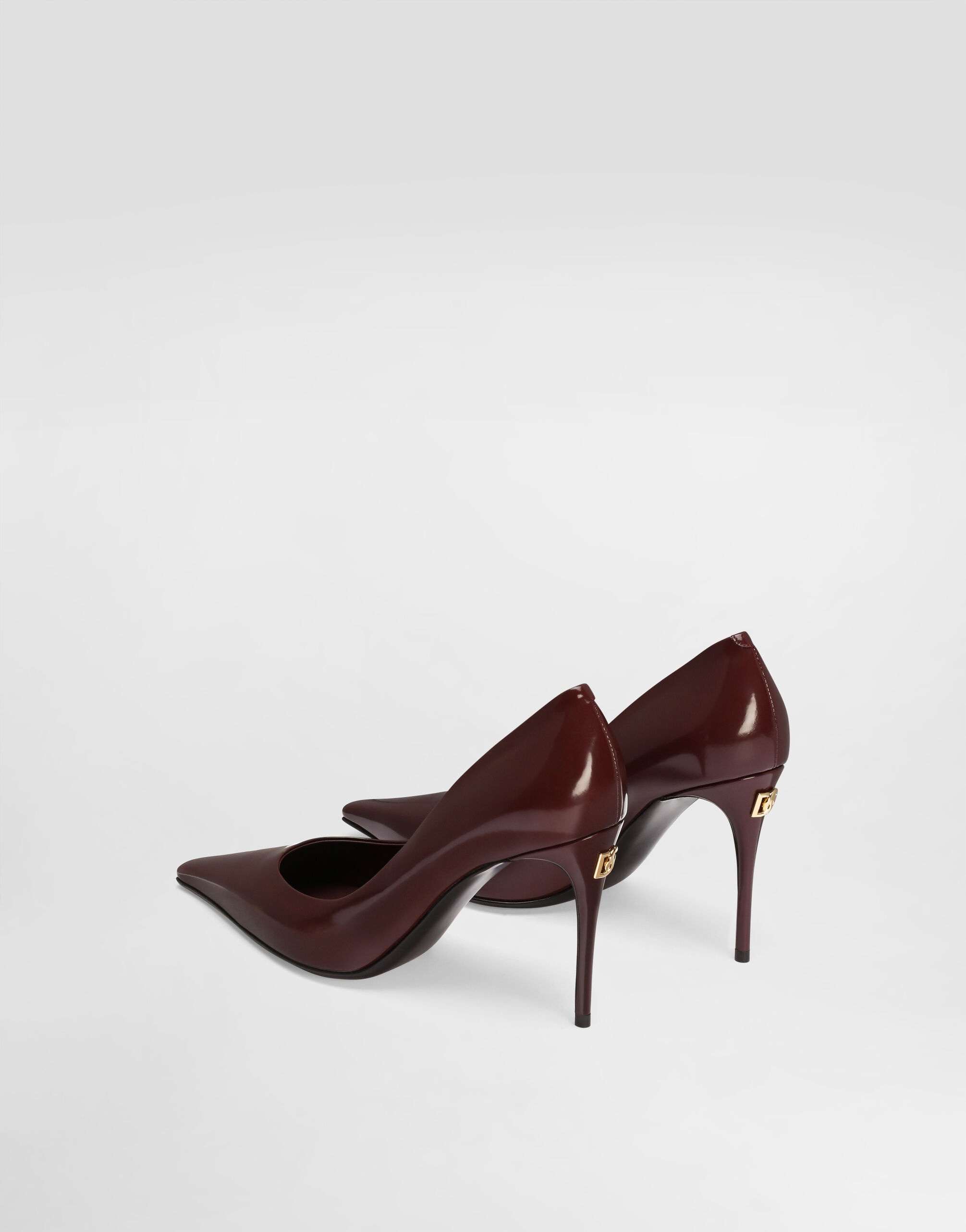 Polished calfskin pumps - 3
