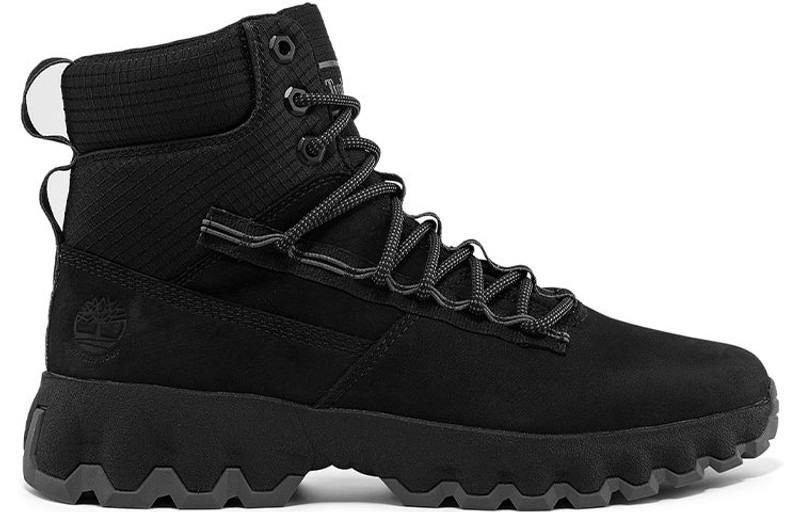 Timberland Timberland Greenstride Edge Waterproof Wide Fit Boots 'Black Nubuck' A2KT4W outlook