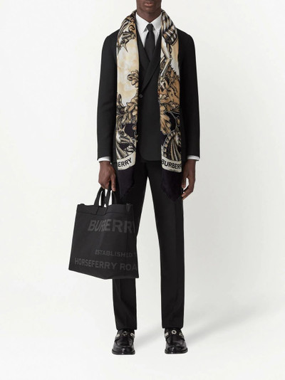 Burberry EKD-print cashmere scarf outlook