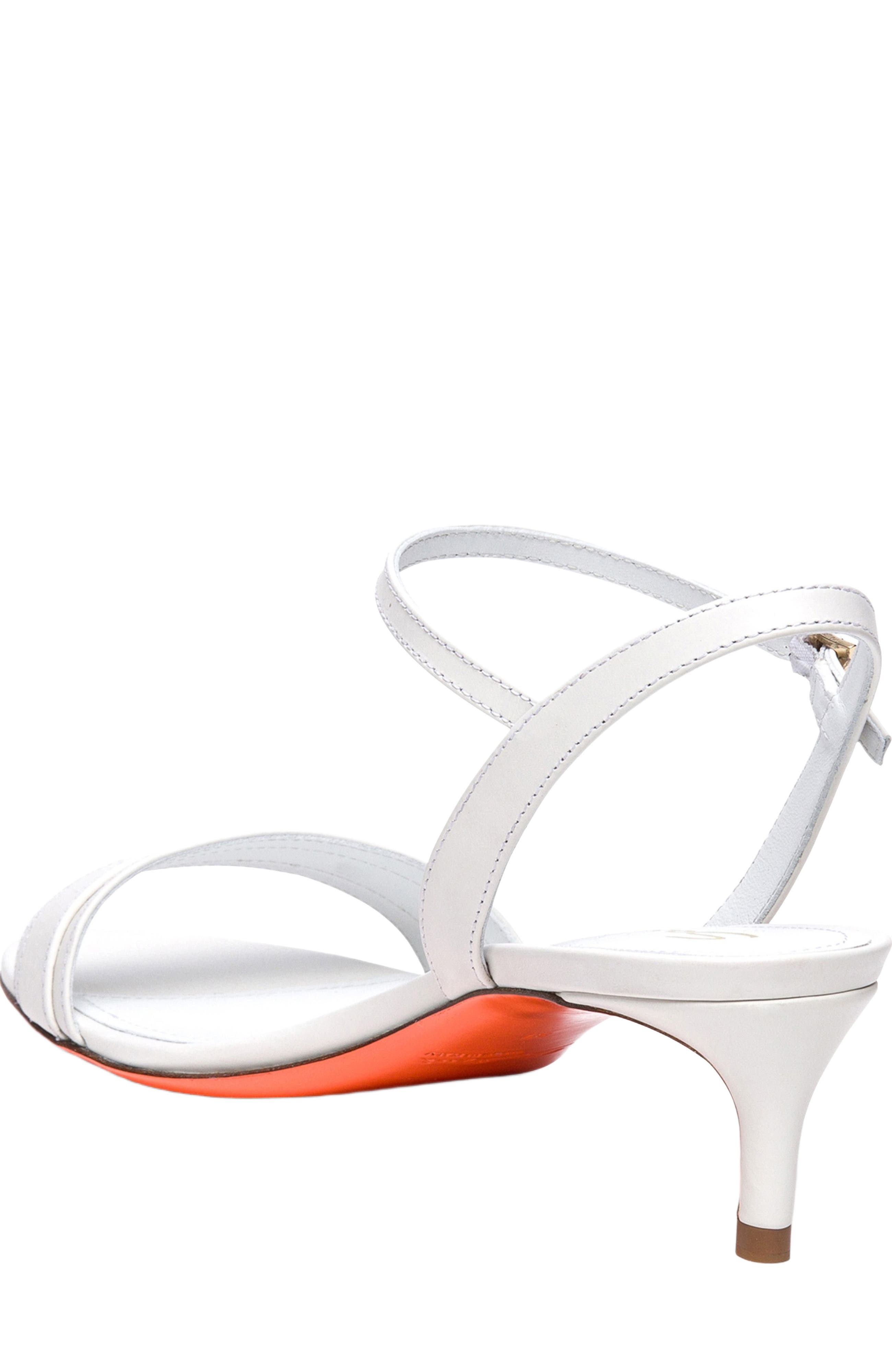 Santoni Women's mid-heel sandal in White at Nordstrom - 4