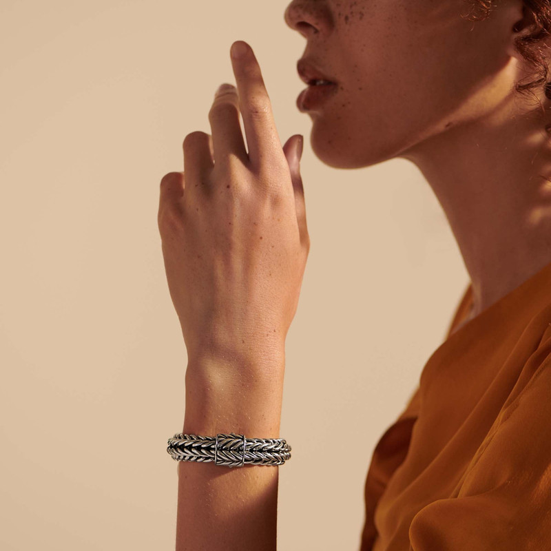 Icon Chevron Bracelet, Sterling Silver, 15MM 6