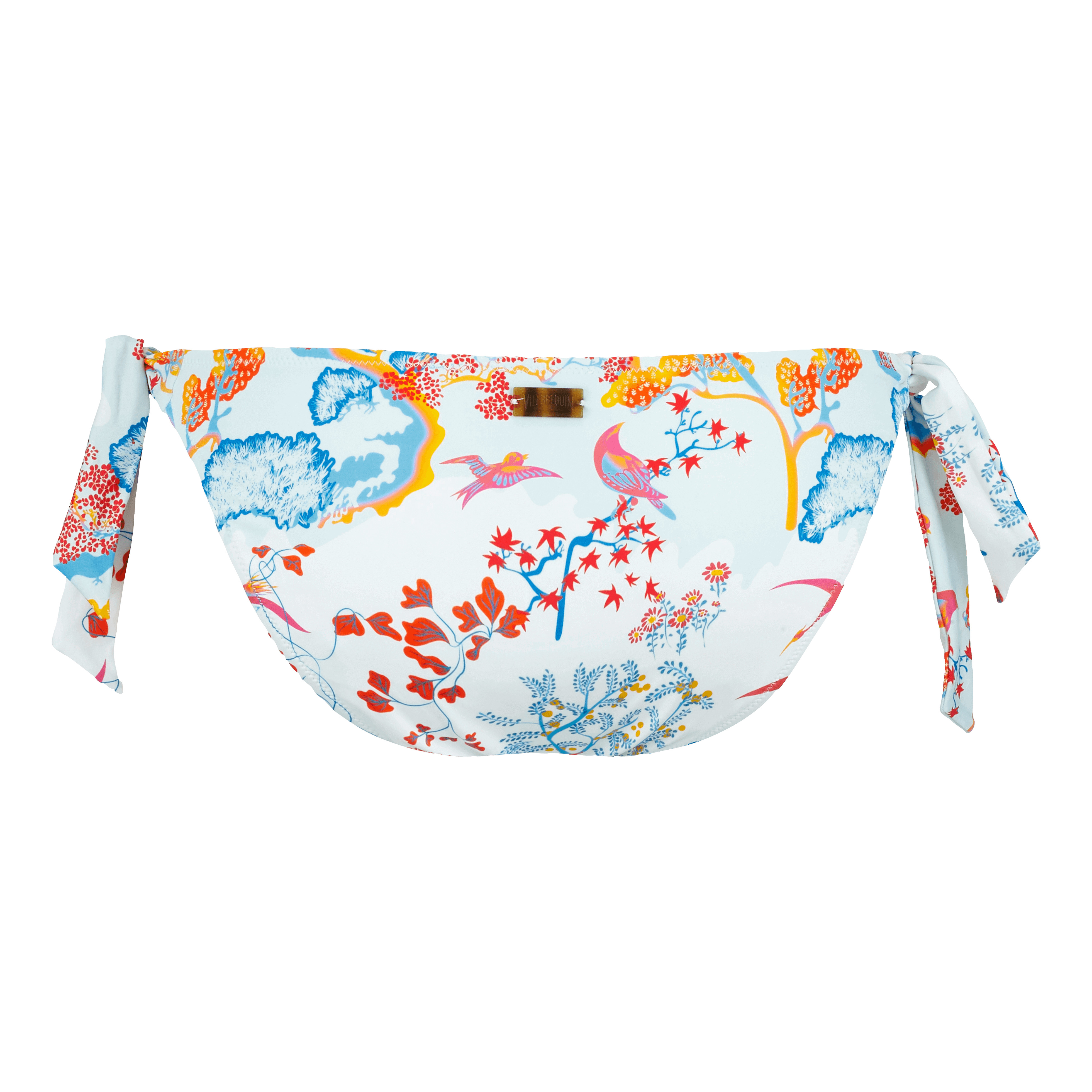 Women Side Tie Bikini Bottom Peaceful Trees - 2