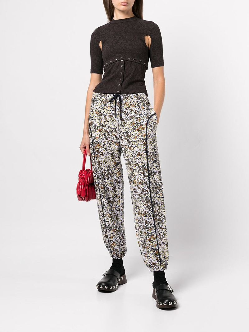 ECKHAUS LATTA graphic-print fleece sweatpants outlook