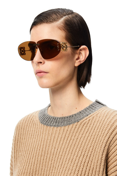 Loewe Rimless oval Anagram sunglasses outlook