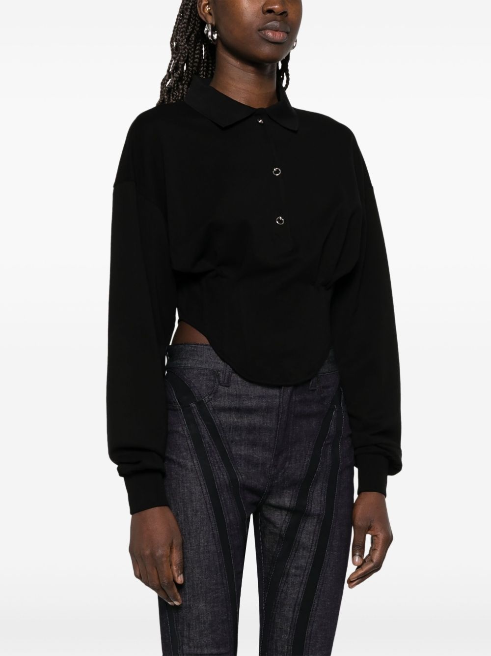 corseted polo shirt - 3