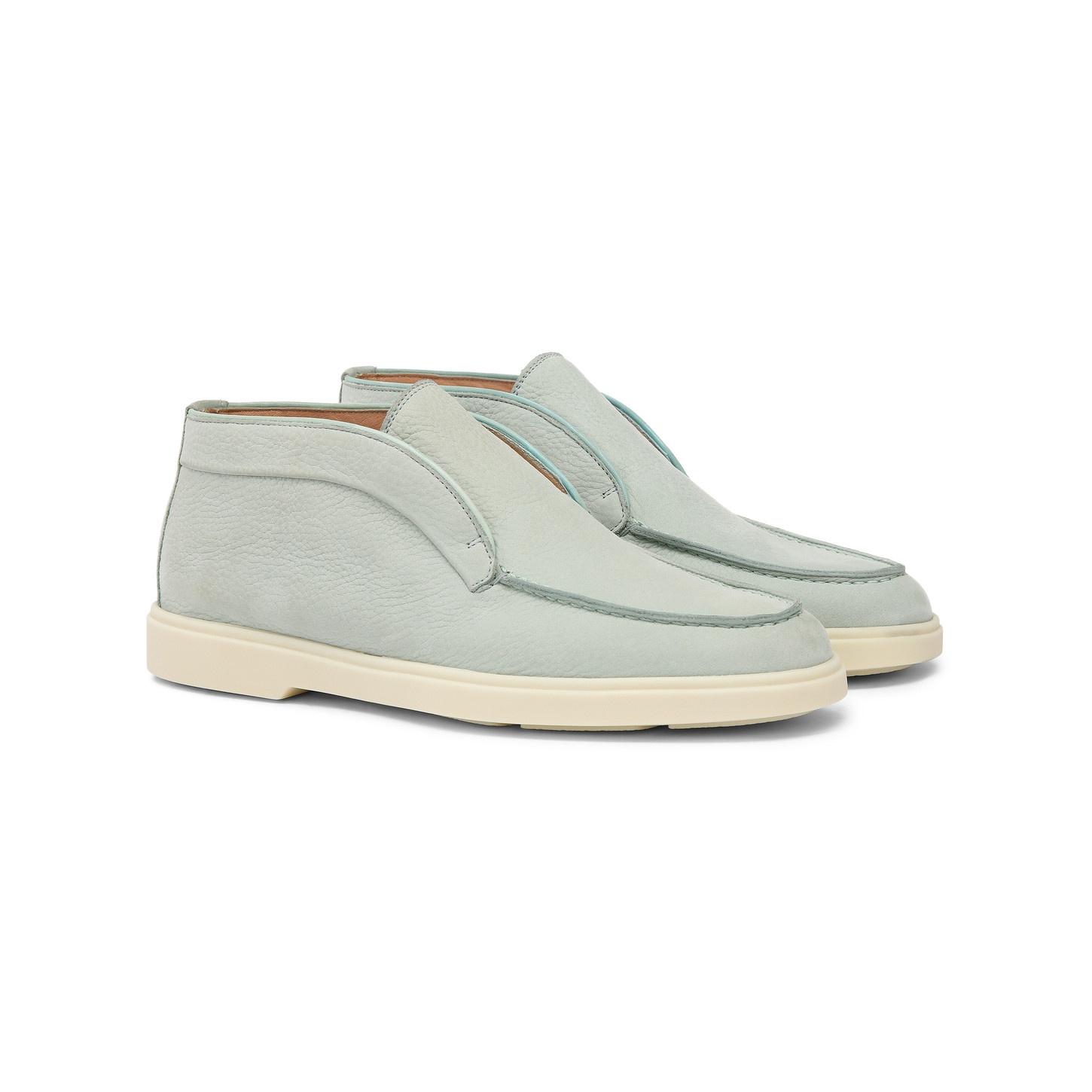 Women's light blue nubuck desert boot - 3