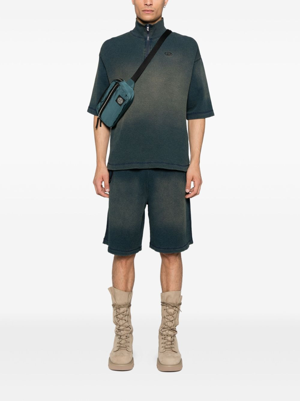 textured pocket shorts - 2