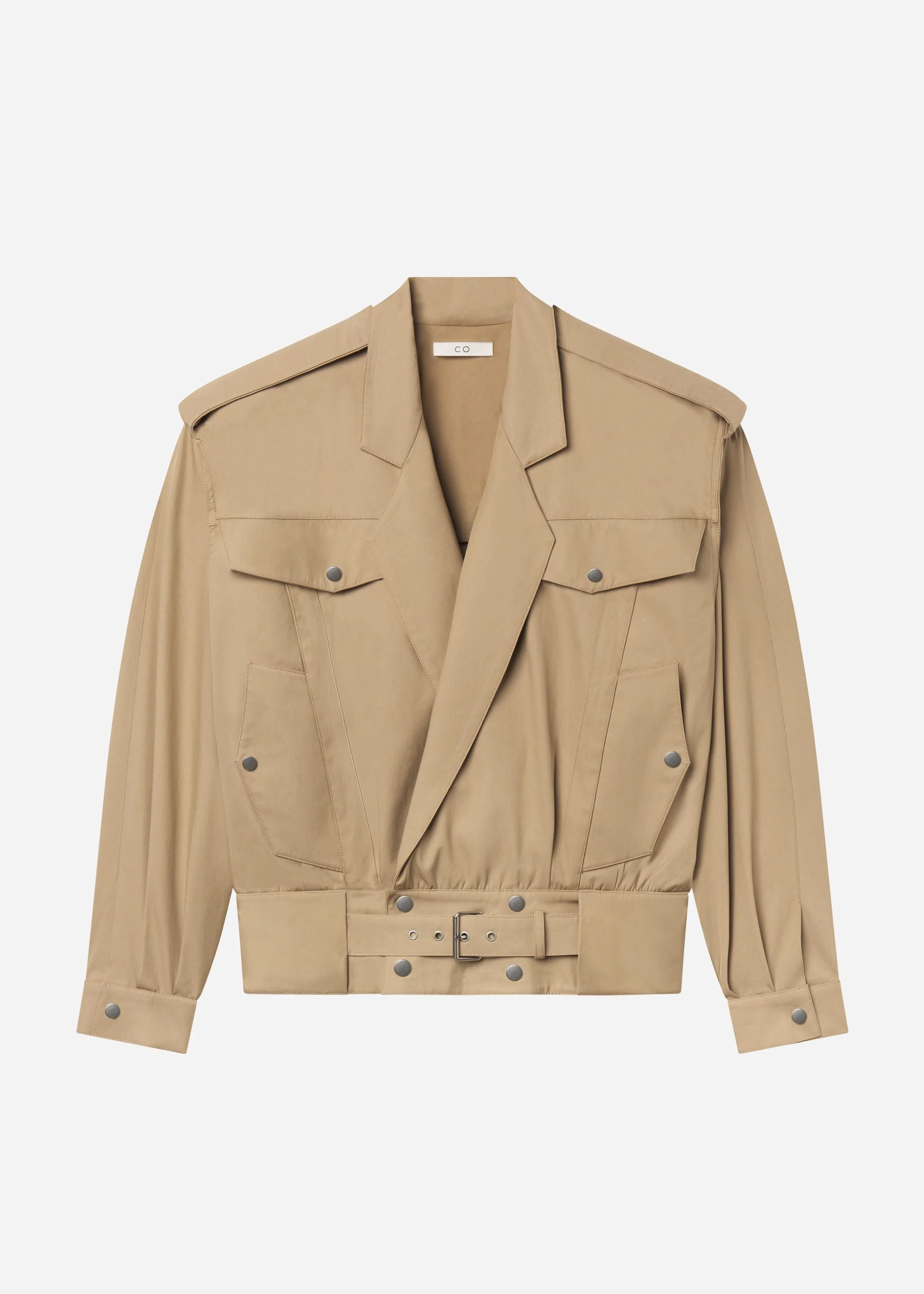 Tapered Sport Jacket in Cotton Twill - 1