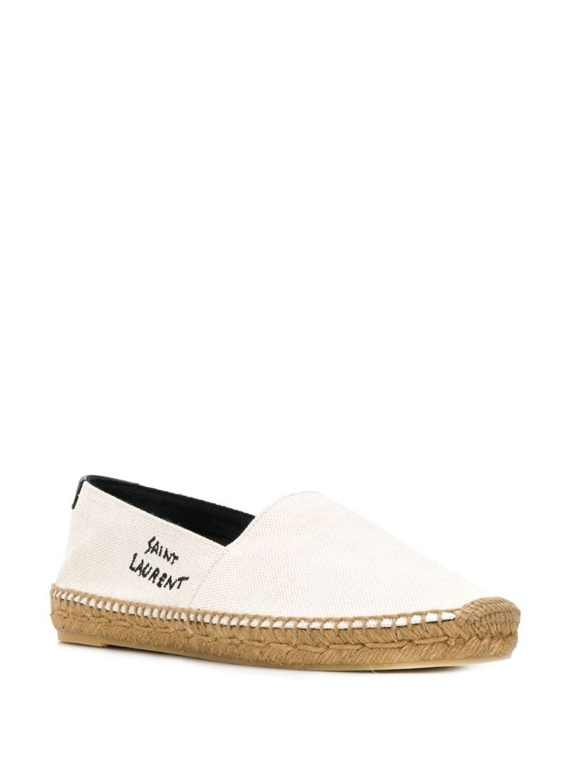 SAINT LAURENT logo-embroidered espadrilles outlook