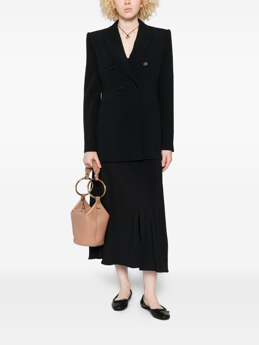 double-breasted tailored blazer - 2