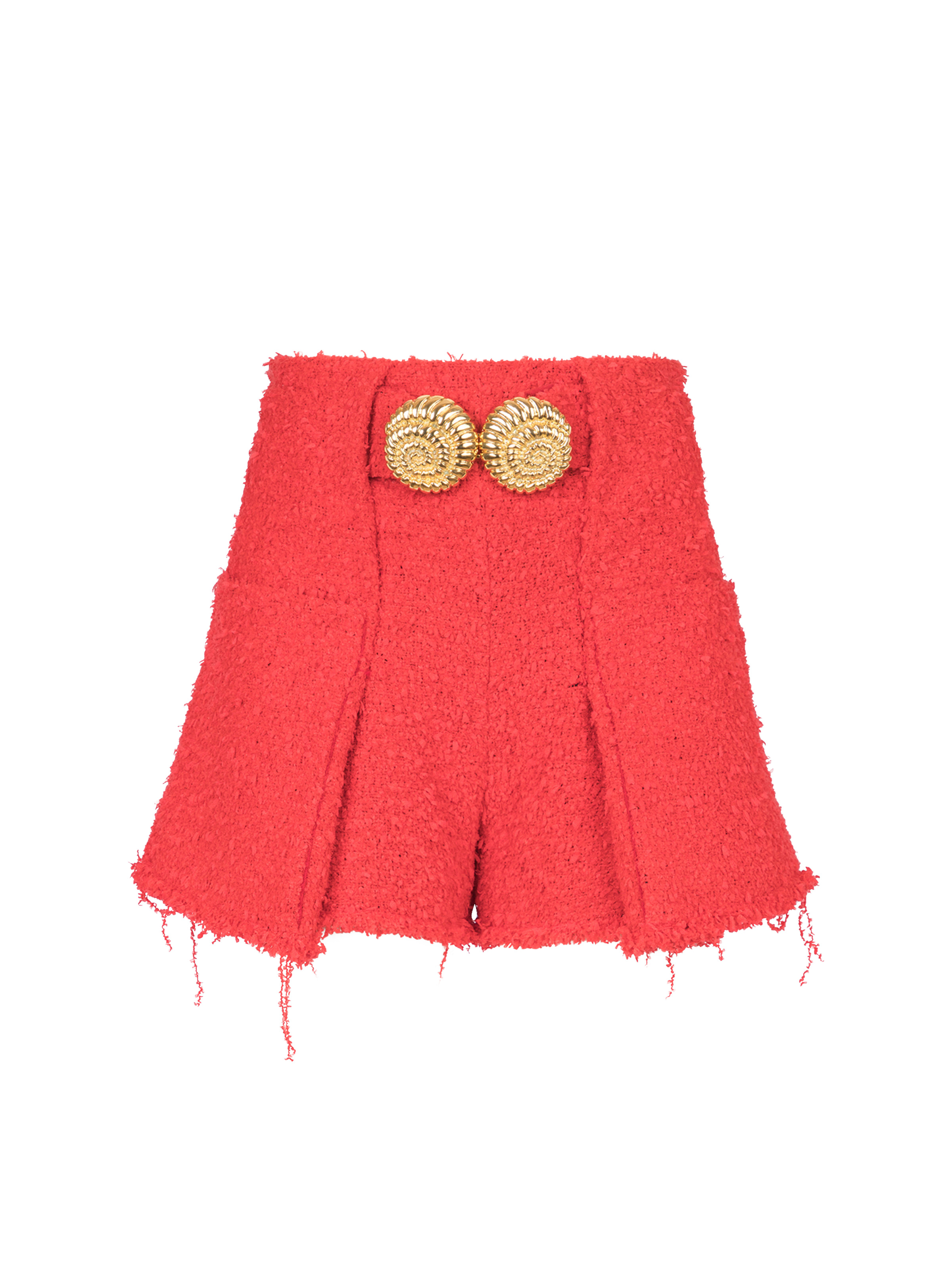 Belted tweed shorts with Snail buttons - 1
