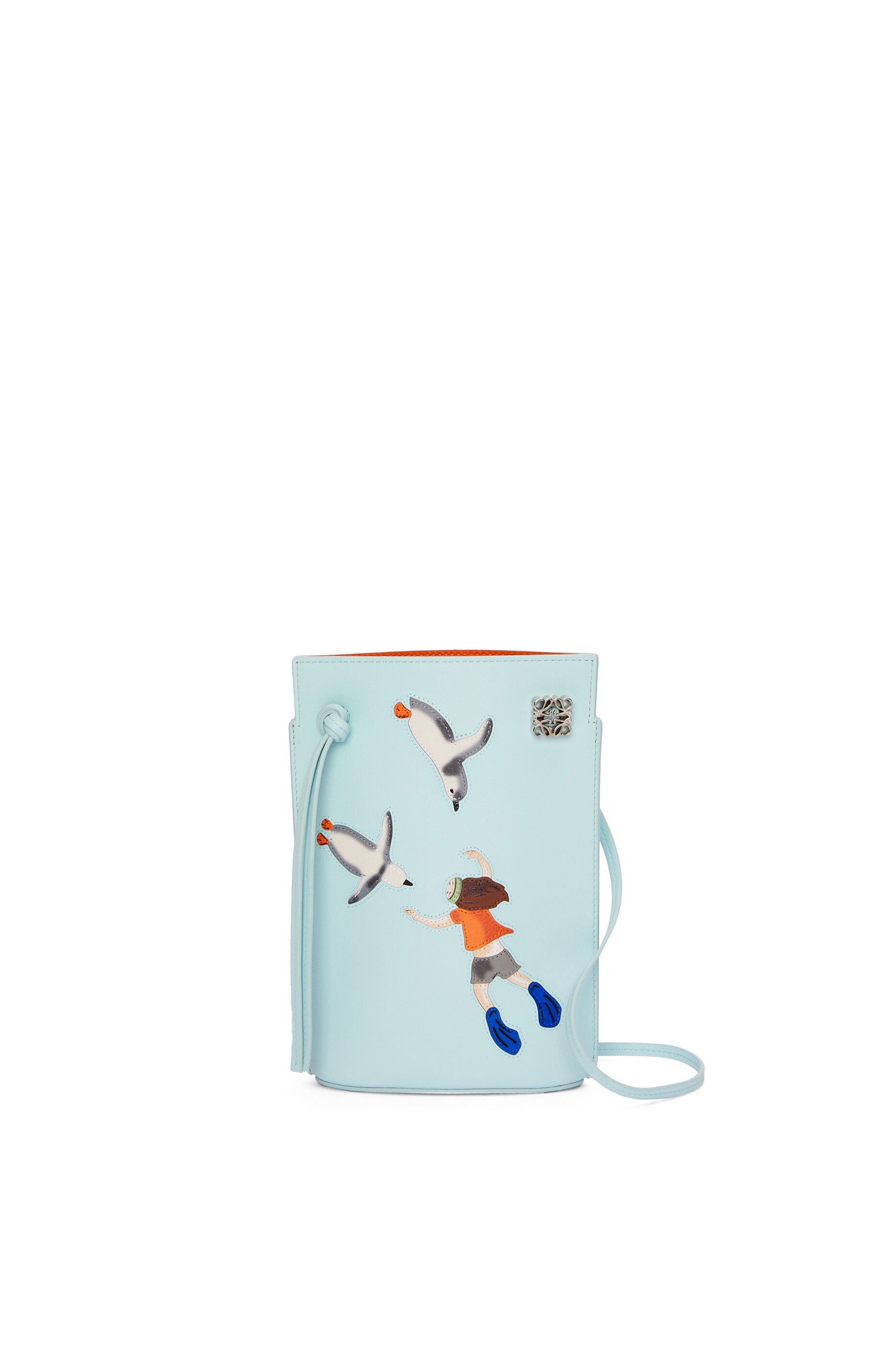 Penguin Dice pocket in satin calfskin - 1