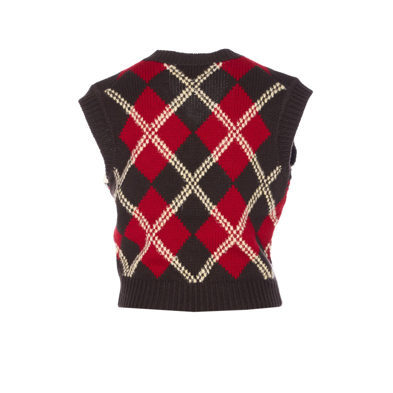 Guest In Residence Women Argyle Vest - 2