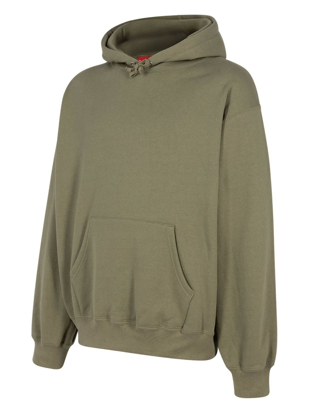 satin appliquÃ© "FW23 - Light Olive" hoodie - 3