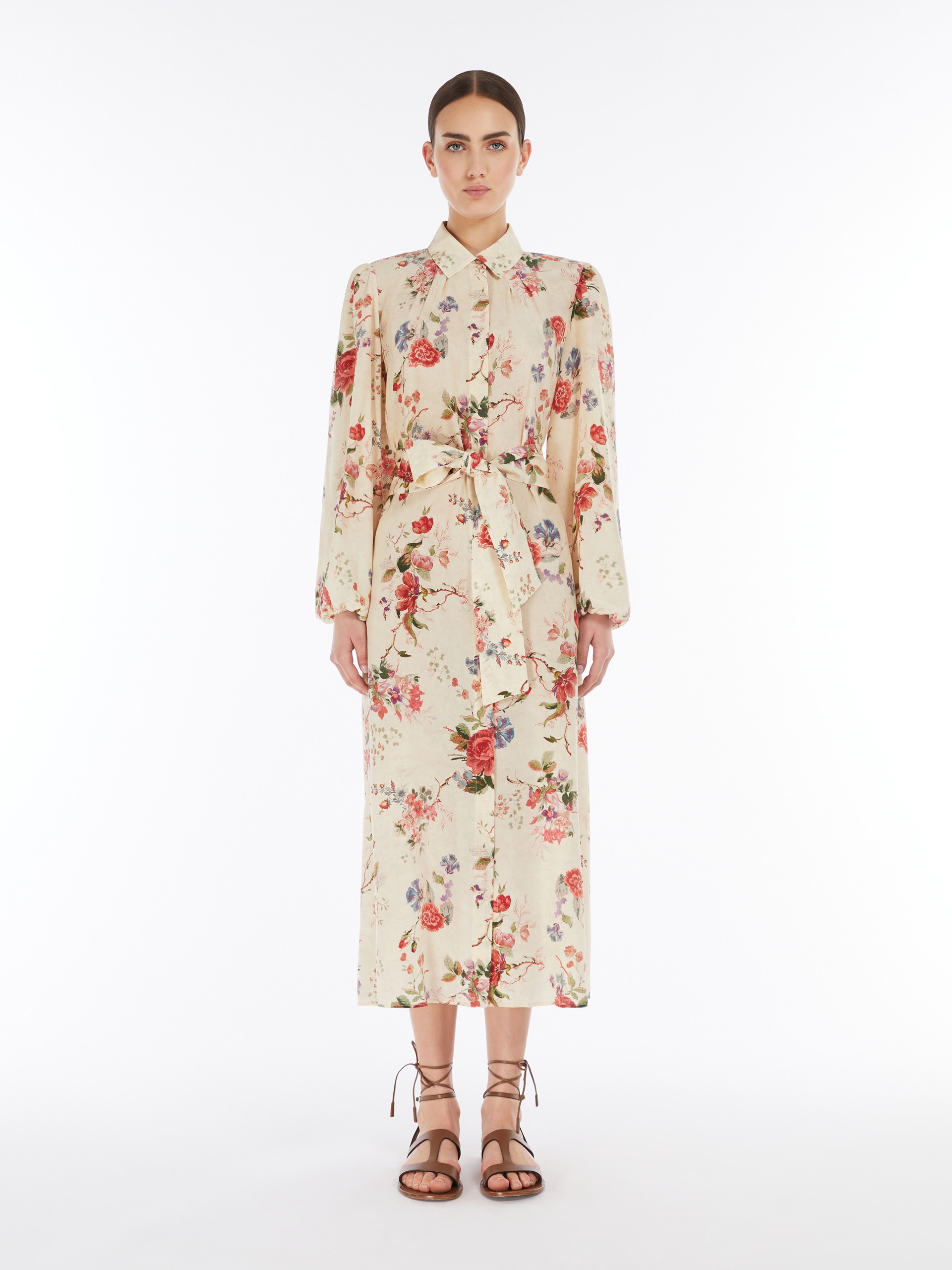 WALES Silk crêpe de Chine shirt dress - 3