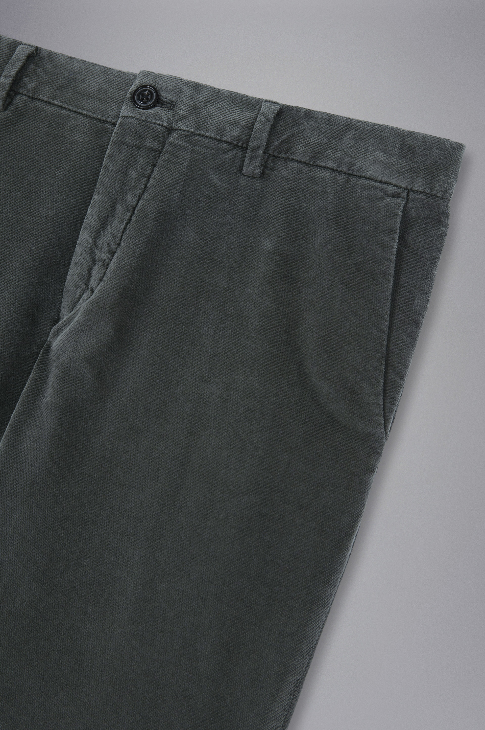 VELVET TWILL CHINO TROUSERS - 5