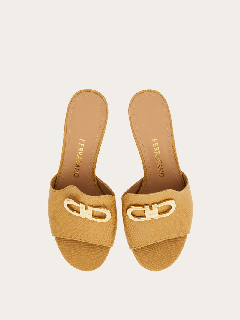 FERRAGAMO Mid heel mule with Gancini buckle outlook