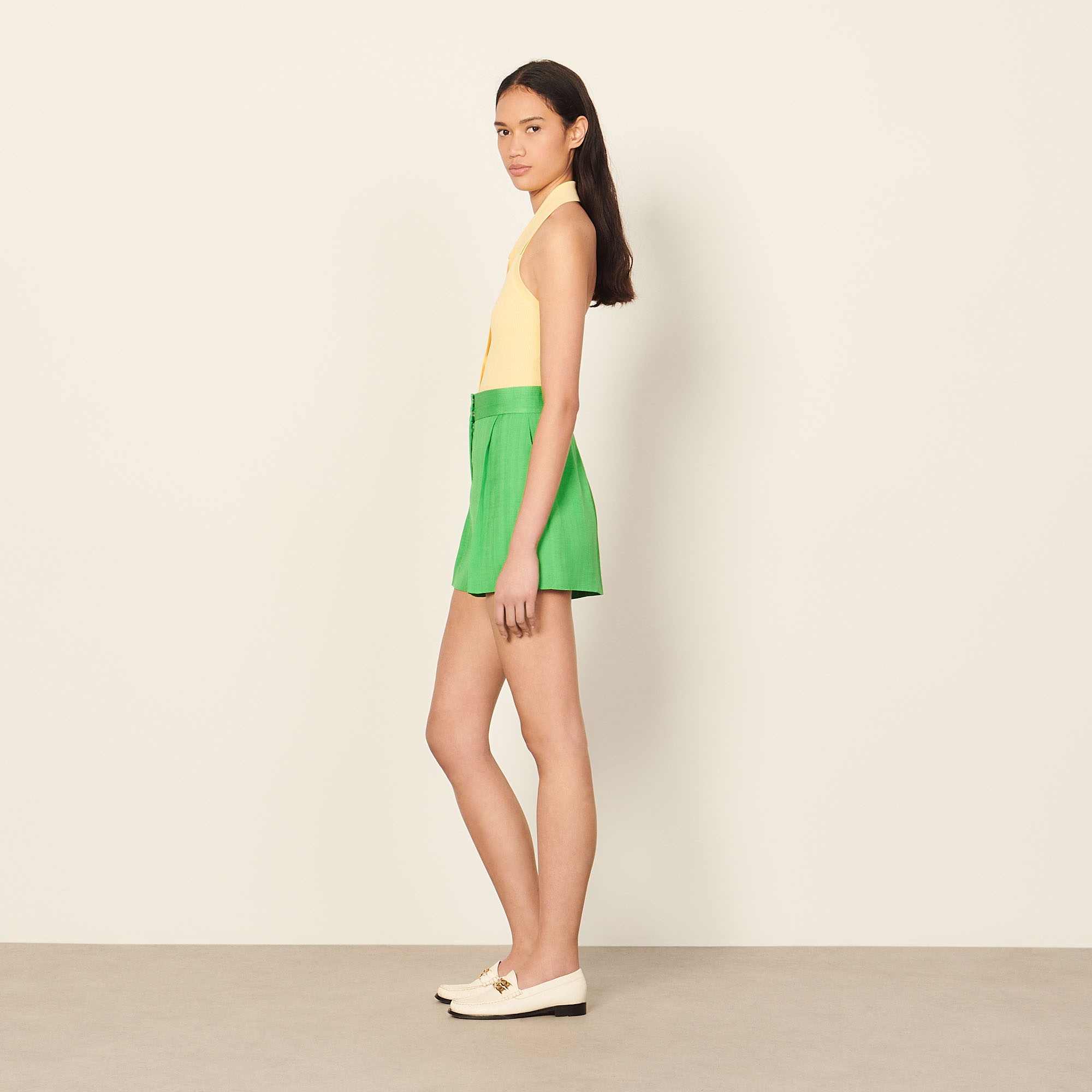 High-waisted shorts - 4
