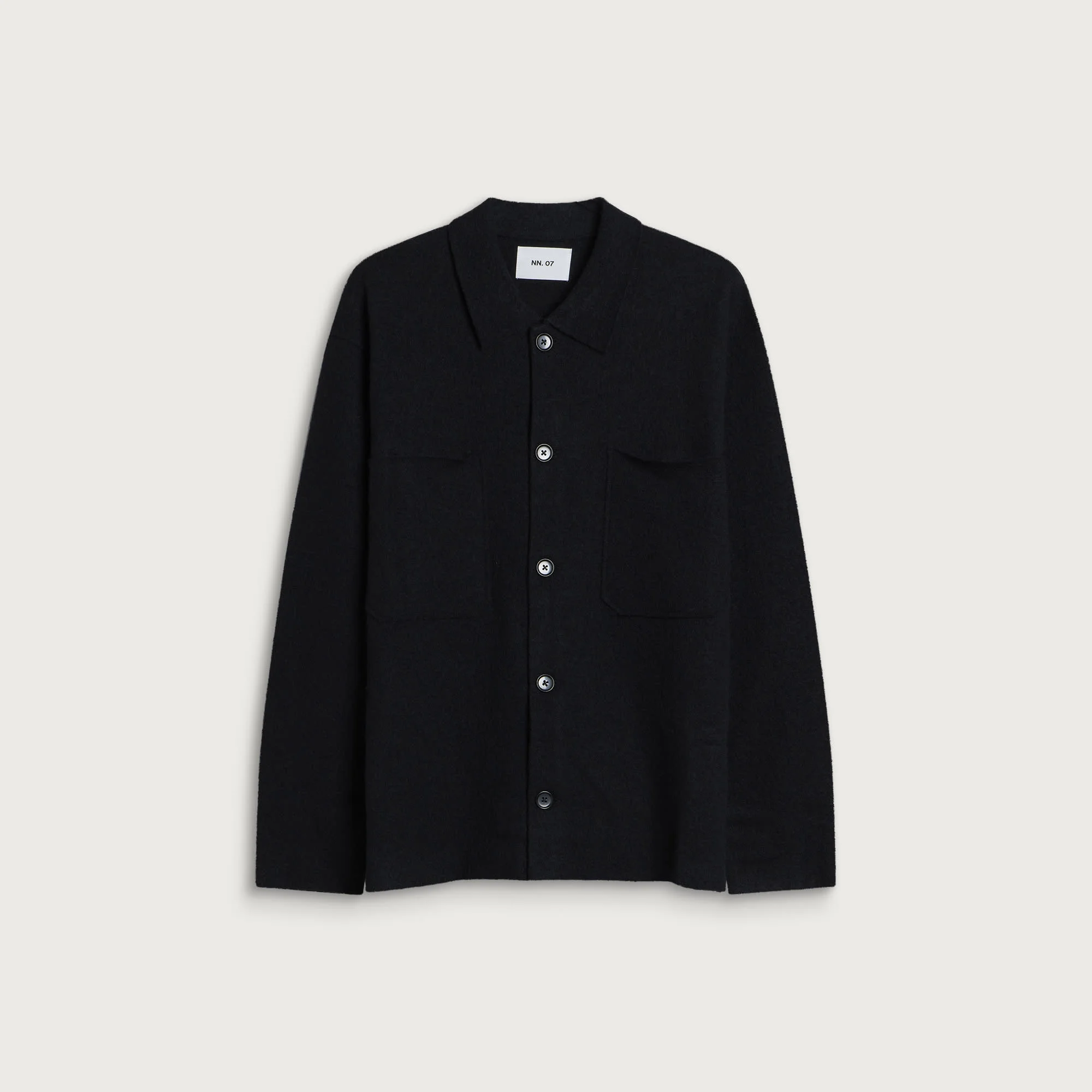 NN07 Jonas Bolied Wool Overshirt - 1